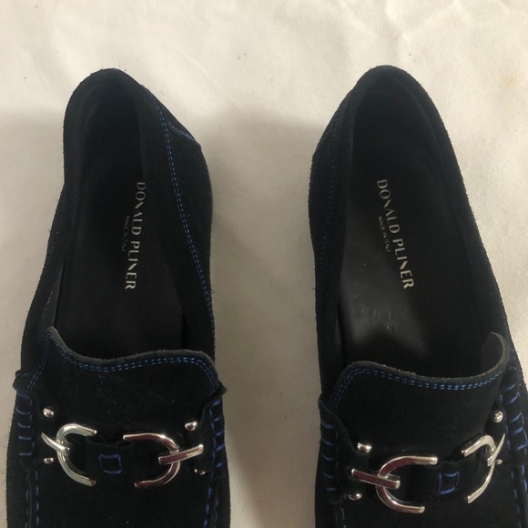 Donald Pliner Black Suede Italian Loafer - 10 main image 4